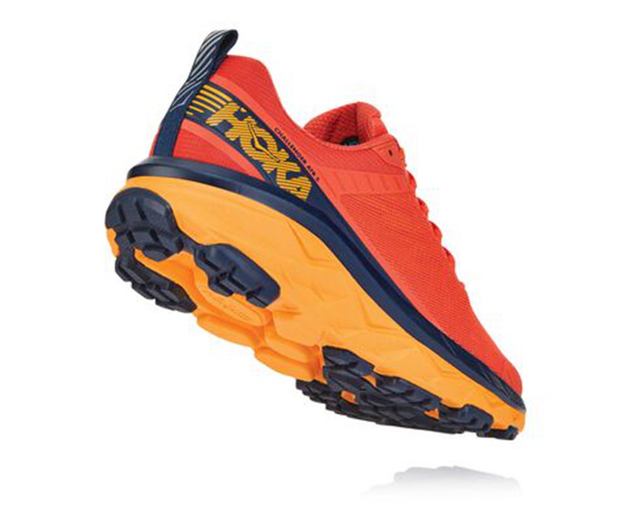 Tenis Hoka One One Trail Hombre Rojos - Challenger Atr 5 - VXAM83967